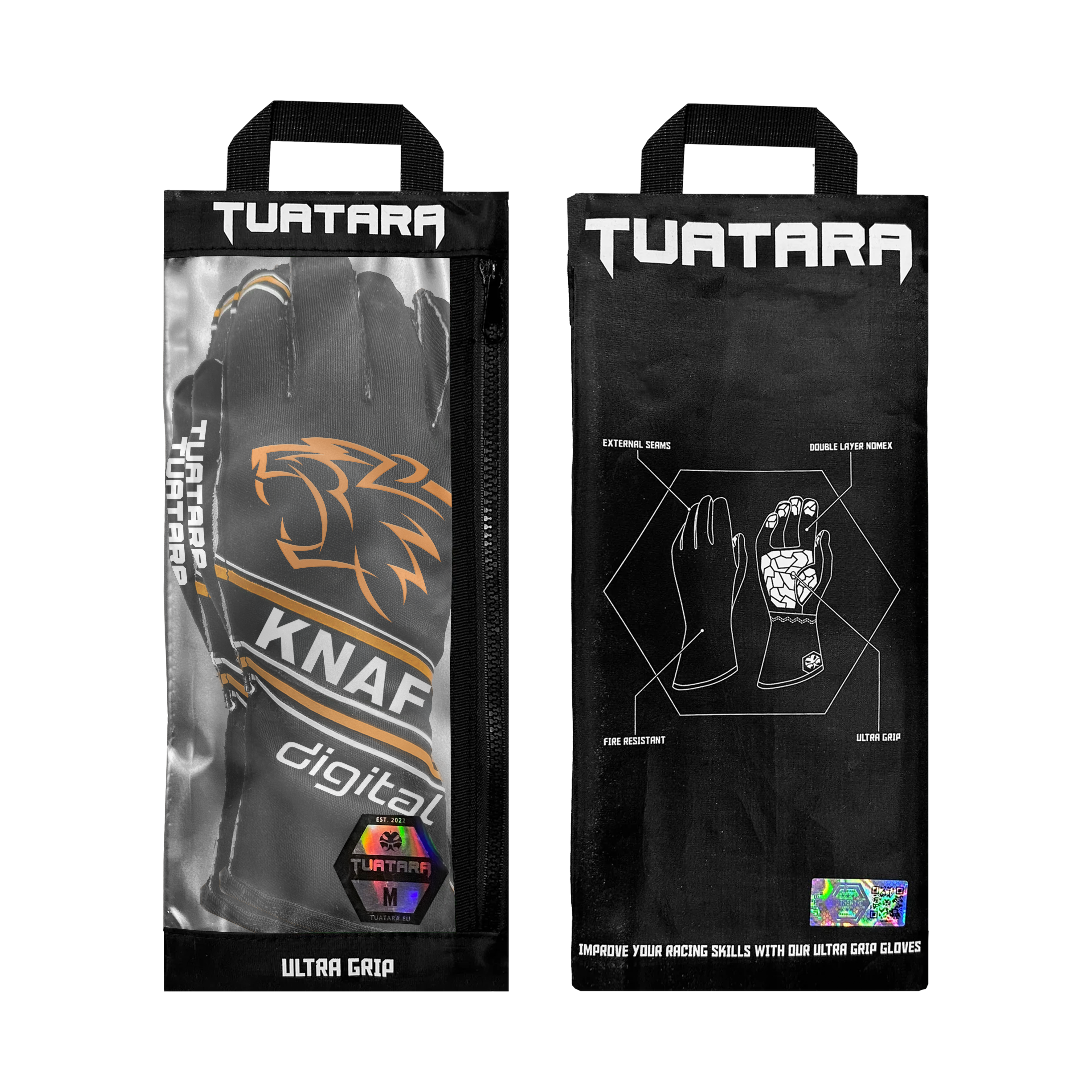 NOMEX SIM & KART Handschoenen - KNAF DIGITAL x Tuatara