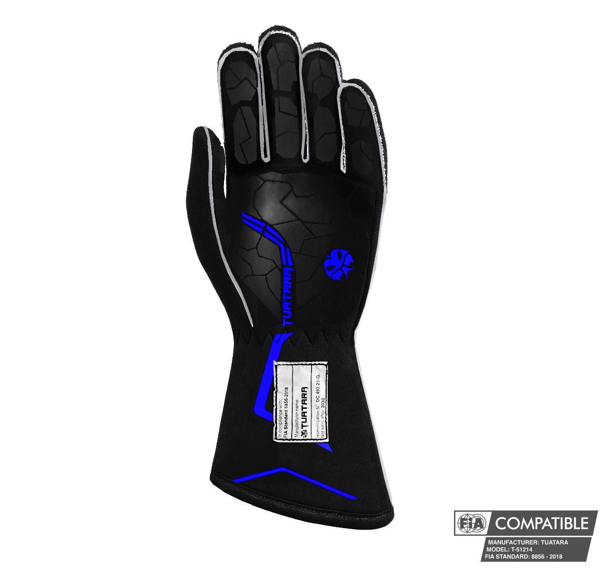 Tuatara Razor Blue FIA 8856-2018 racehandschoenen (pre-order)