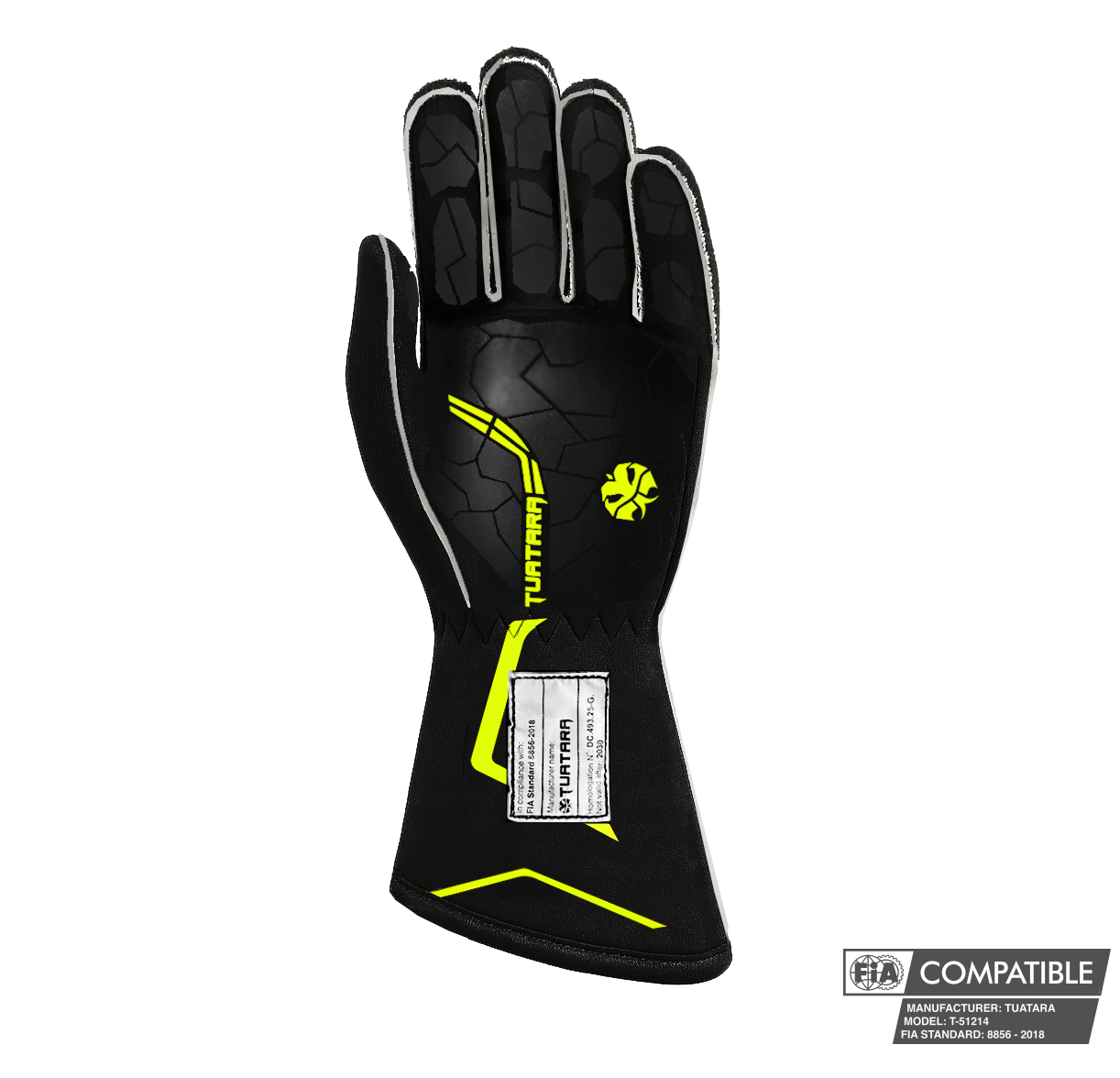 Tuatara Razor YLLW FIA 8856-2018 racehandschoenen (pre-order)