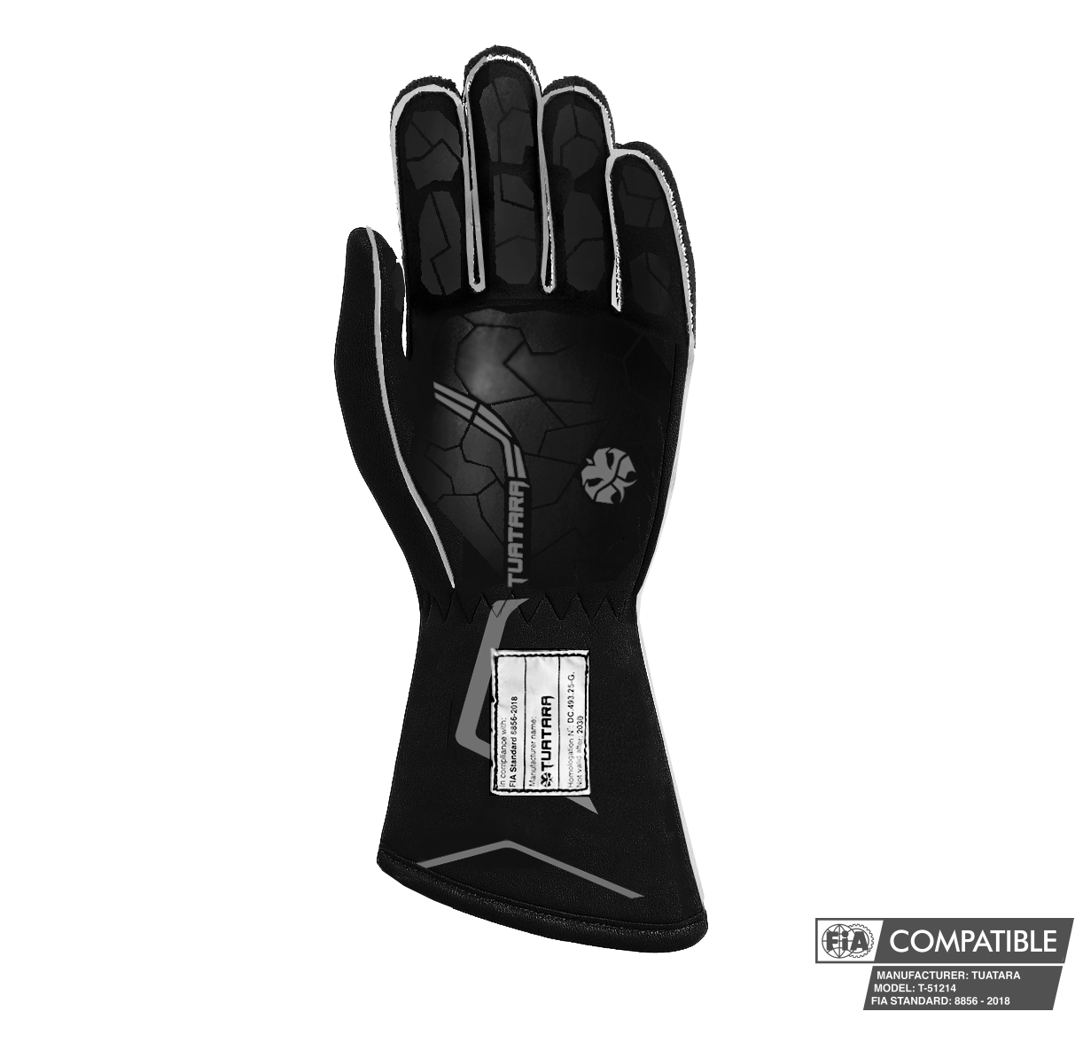 Tuatara Razor Grey FIA 8856-2018 racehandschoenen (pre-order)